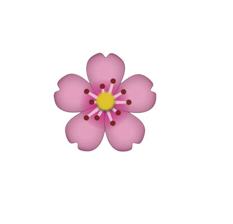 The list of all pink emojis. flower emoji emoticon sticker tumblr new pink plant flo...