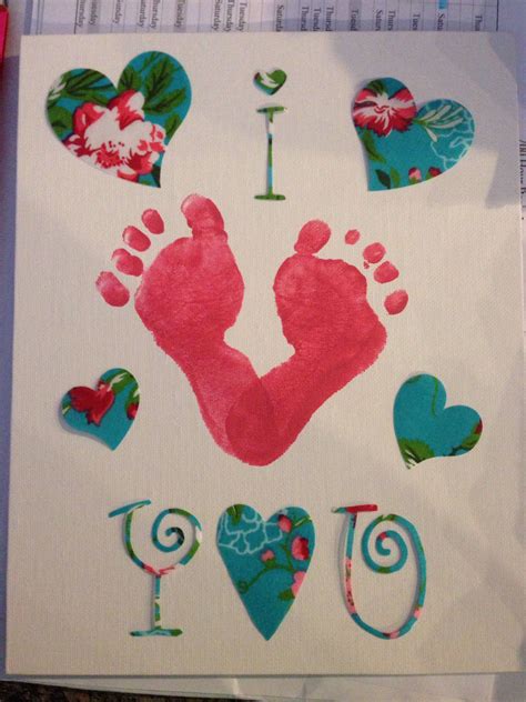Pin By Heather M On Pins Ive Completed Baby Footprint Art Baby Art