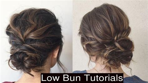 How To Style Cute Low Messy Bun Updo Hairstyles Youtube