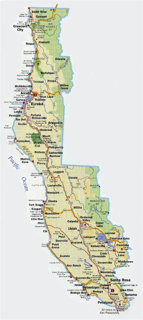 Where 2havefun North Coast California Maps Hotels Motels