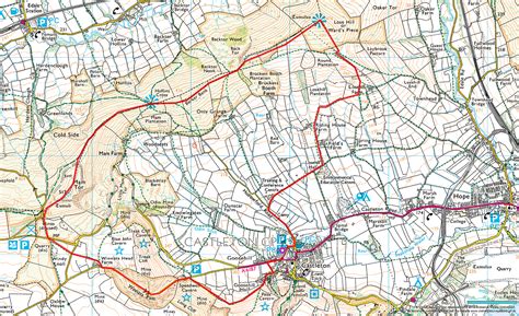 Castleton Peak District Map