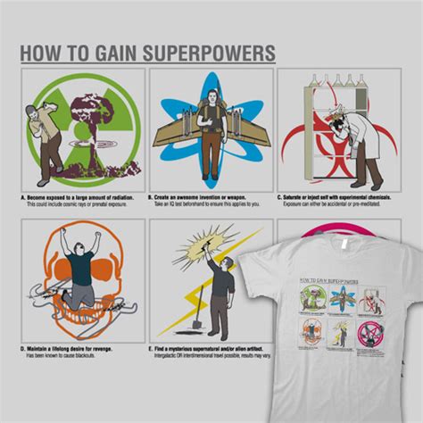 How To Gain Superpowers Shirtoid