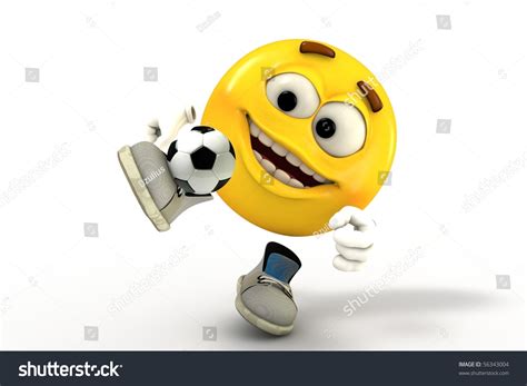 Football Player Emoticon Imagen De Archivo Stock 56343004 Shutterstock