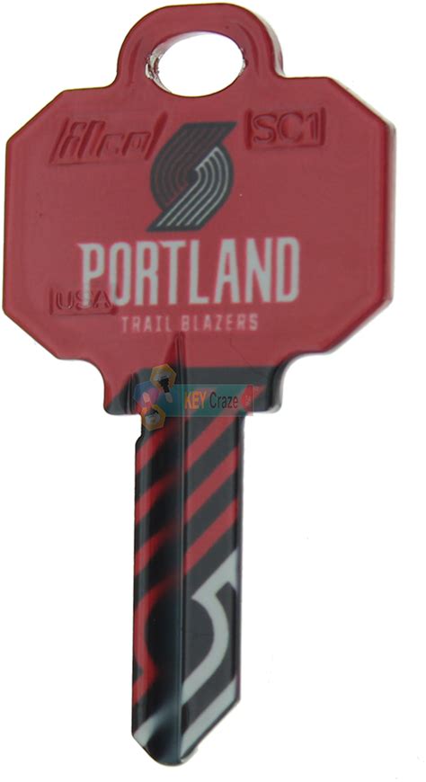 Portland Trail Blazers Logo Key Blank Schlage Hd Png Download