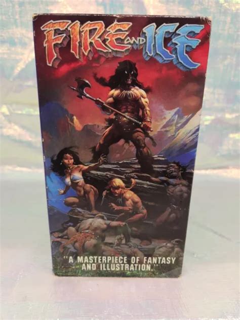 Fire And Ice Frank Frazetta Vhs Tape 1989 Oop Anime Movie Film 4515