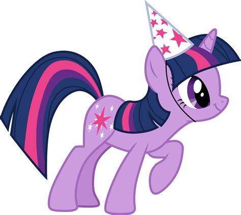 Twilight Sparkle In A Party Hat By Cloudyglow On Deviantart