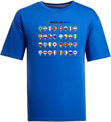 Fifa 2014 World Cup Soccer Mens T Shirt At Amazon Mens Clothing Store
