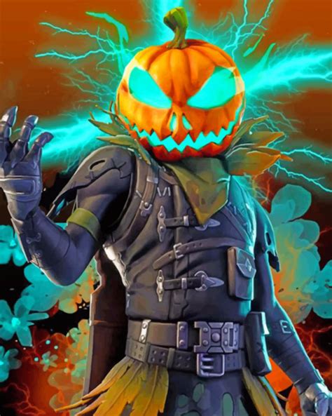 Fortnite Pumpkin 5d Diamond Painting Diamondbynumbers Diamond