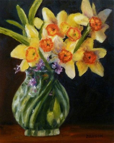 Buy oil painting flowers and get the best deals at the lowest prices on ebay! Daily Painting Projects: Daffodils With Phlox Oil Painting ...