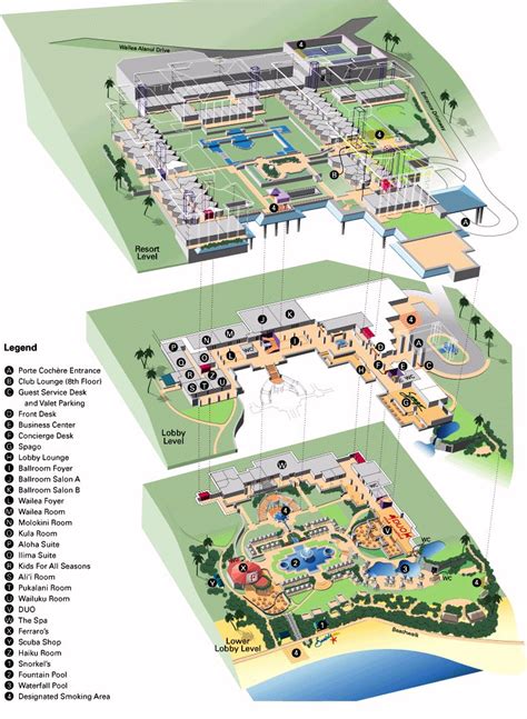 Map Layout Four Seasons Resort Maui At Wailea