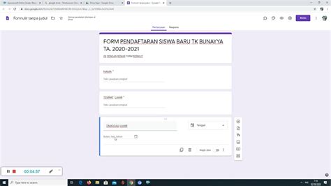 Cara Membuat Formulir Pendaftaran Online Via Google Form Gambaran