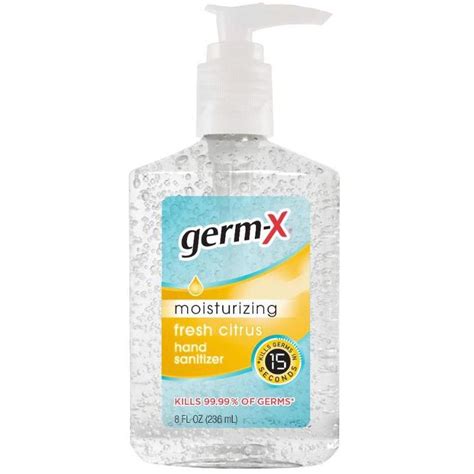 Germ X Moisturizing Hand Sanitizer 8oz 12ct