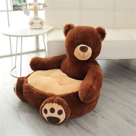 Plush Kids Bear Sofa Seat Childrens Chair Armchair Animal Comfortable