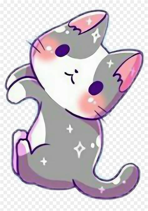 Cute Sticker Cute Cat Png Cartoon Transparent Png 1024x1409