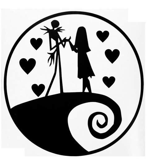 Jack Skellington And Sally Nightmare Before Christmas Love Wall