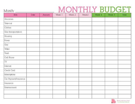 Monthly Bill Planner Template Calendar Template Printable