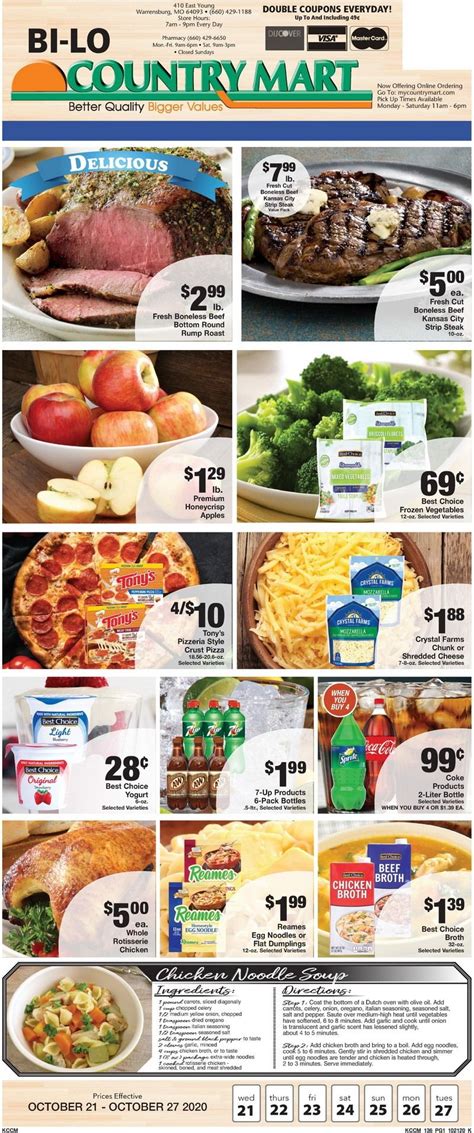 Country Mart Weekly Ad Oct 21 Oct 27 2020