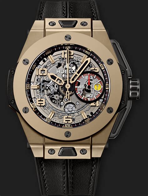 Hublot, marca relojera suiza, representa el arte de la fusión de los relojes. Hublot Big Bang Ferrari Magic Gold - DreamChrono