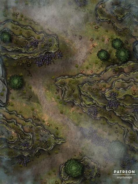 Mountain Battlemap Art FVTT FGU Roll In Fantasy Map Fantasy World Map Dungeon Maps