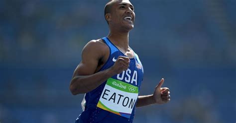 rio olympics 2016 ashton eaton s decathlon defense off to strong start after day 1 sporting news