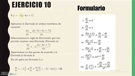 derivada de una constante por una funcion youtube