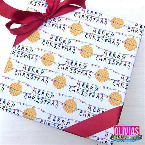 Stranger Things Paper Classic Tv Inspired Wrapping Wrap T Etsy Uk