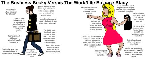 The Business Becky Vs The Worklife Balance Stacy Rvirginvschad