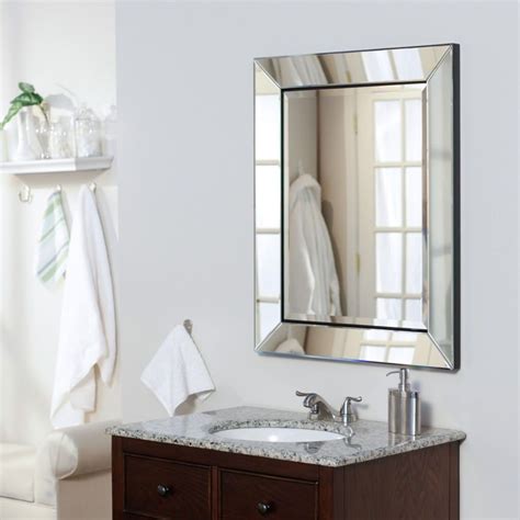 The mirror on the front door features a add storage and reflection to a contemporary bathroom with this recessed medicine cabinet. Stunning Medicine Cabinets Design Ideas in 2020 (With ...