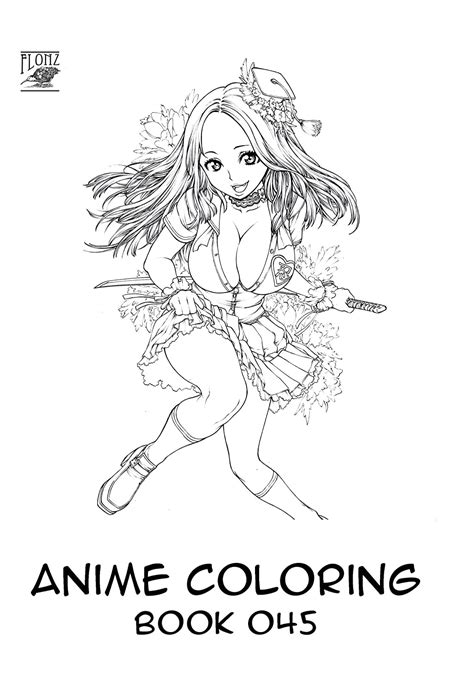 Anime Girl Girl Coloring Pages For Adults