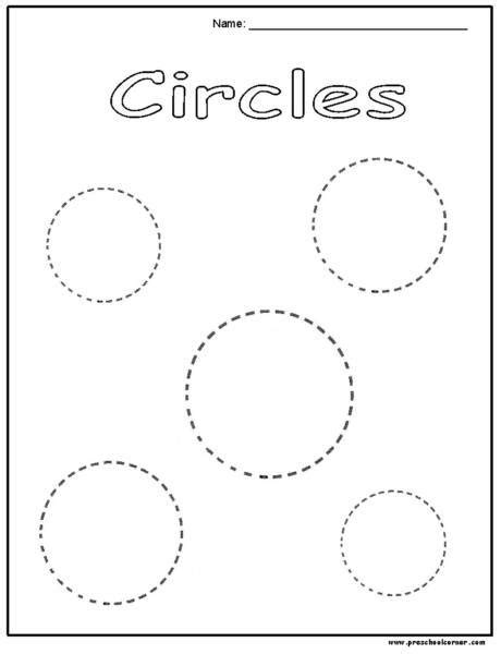 Circle Tracing Worksheets