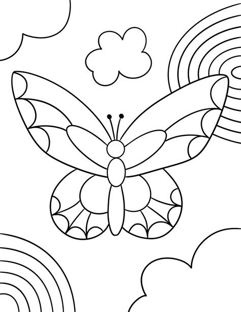 Free Butterfly Coloring Pages ⋆ The Hollydog Blog