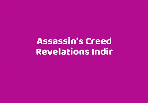 Assassins Creed Revelations Indir Teknolib