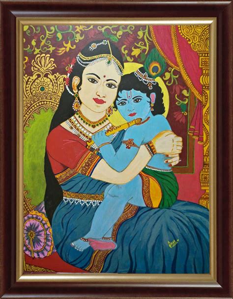 Lord Krishna Paintings On Canvas