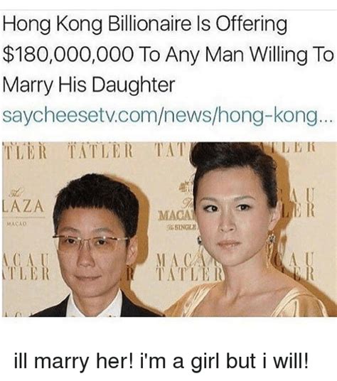 Hong Kong Billionaire Ls Offering 180000000 To Any Man Willing To