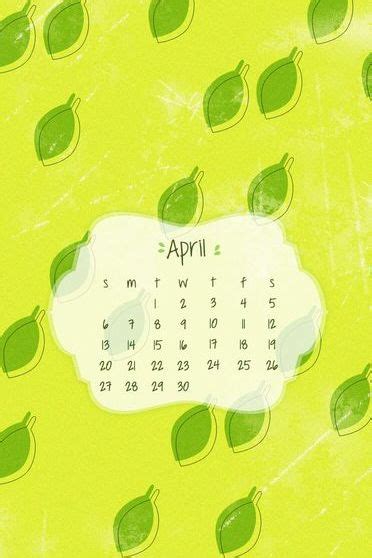 April Calendar Wallpaper Download To Your Mobile From Phoneky