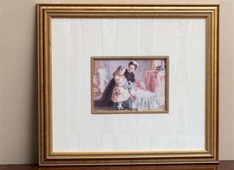 Victorian Style Motherdaughter Painting Manotick Estate Sale
