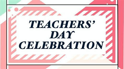 Origin of teachers' day celebration. Teachers' Day Celebration 2020 - YouTube