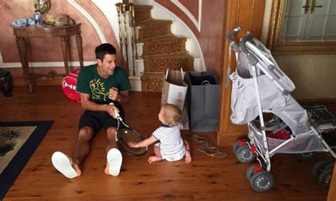 Here is one picture of tara and her, but the face of tara is not clear. Novak Djokovic shares amusing photo of pampered son Stefan: 'Not too bad for a 22 month old'