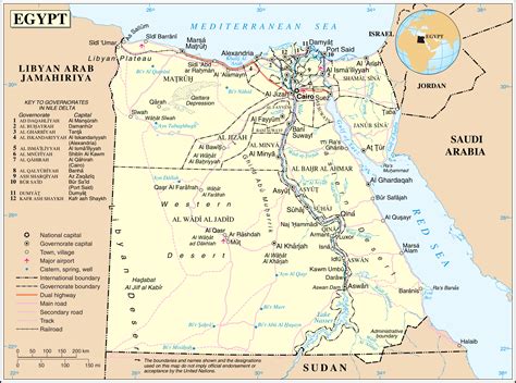 Large Detailed Political And Administrative Map Of Egypt