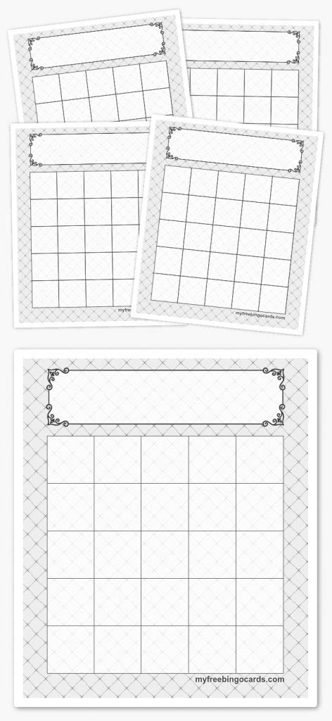Free Printable 5x5 Bingo Templates Feladatlapok Printable Bingo Cards