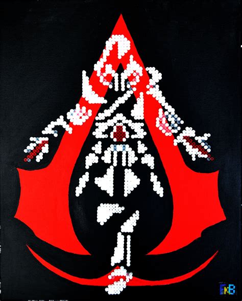 Handmade Assassins Creed Picture Ezio Auditore Silhouette Made With