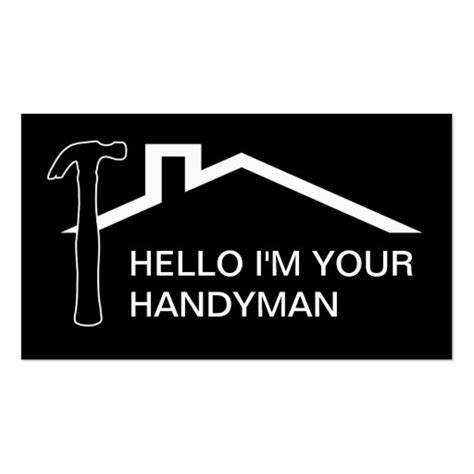 Ordering a handyman business card. Simple Handyman Business Cards | Zazzle