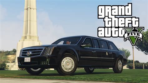 The Beast In Gta V Cadillac Presidential Limousine Mod Youtube