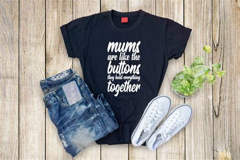 Mums Are Like The Buttons Graphic By Shahanajsanu · Creative Fabrica