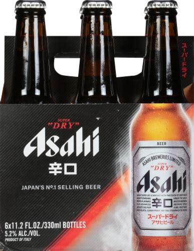 Asahi Super Dry Beer Bottle 6 Bottles 12 Fl Oz Dillons Food Stores