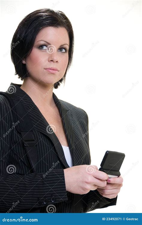 Attractive Confident Brunette American Businesswom Stock Image Image Of Businesswoman