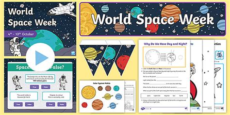 World Space Week Themed Day Activity Pack Lehrer Gemacht