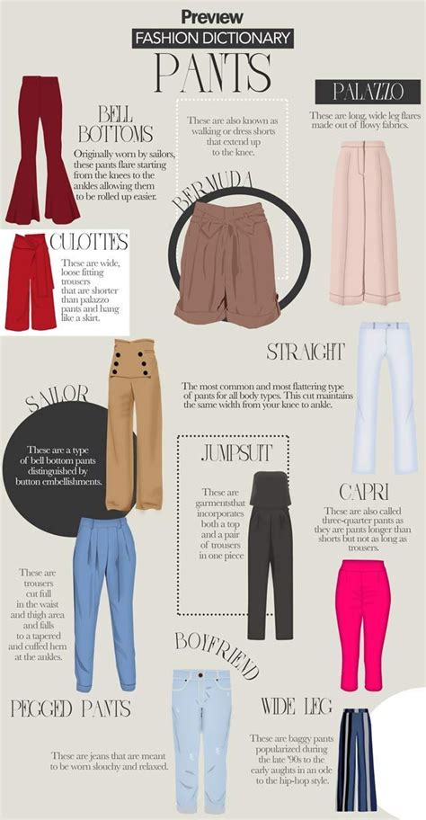 Fashion Dictionary The Different Types Of Pants You Need To Know