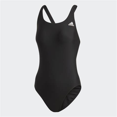 Adidas Womens Athly V Solid Swimsuit In Black Adidas Uk