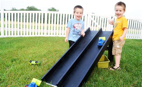 Backyard Projects For Kids Diy Race Car Track Creative Diy